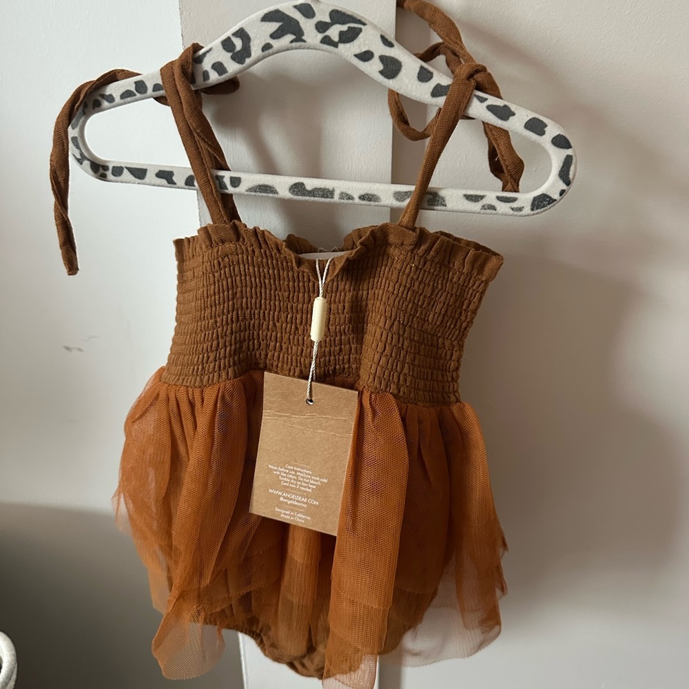 Angel Dear Brown Tutu Dress NWT 12-18m